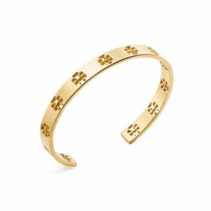 Tory Burch Gold T Pierced Cuff Bracelet Bangle